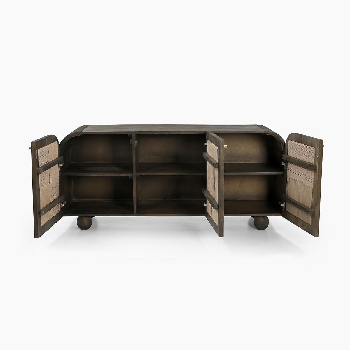 Tropika Jute & Mango Wood 3 Door Sideboard – image 4