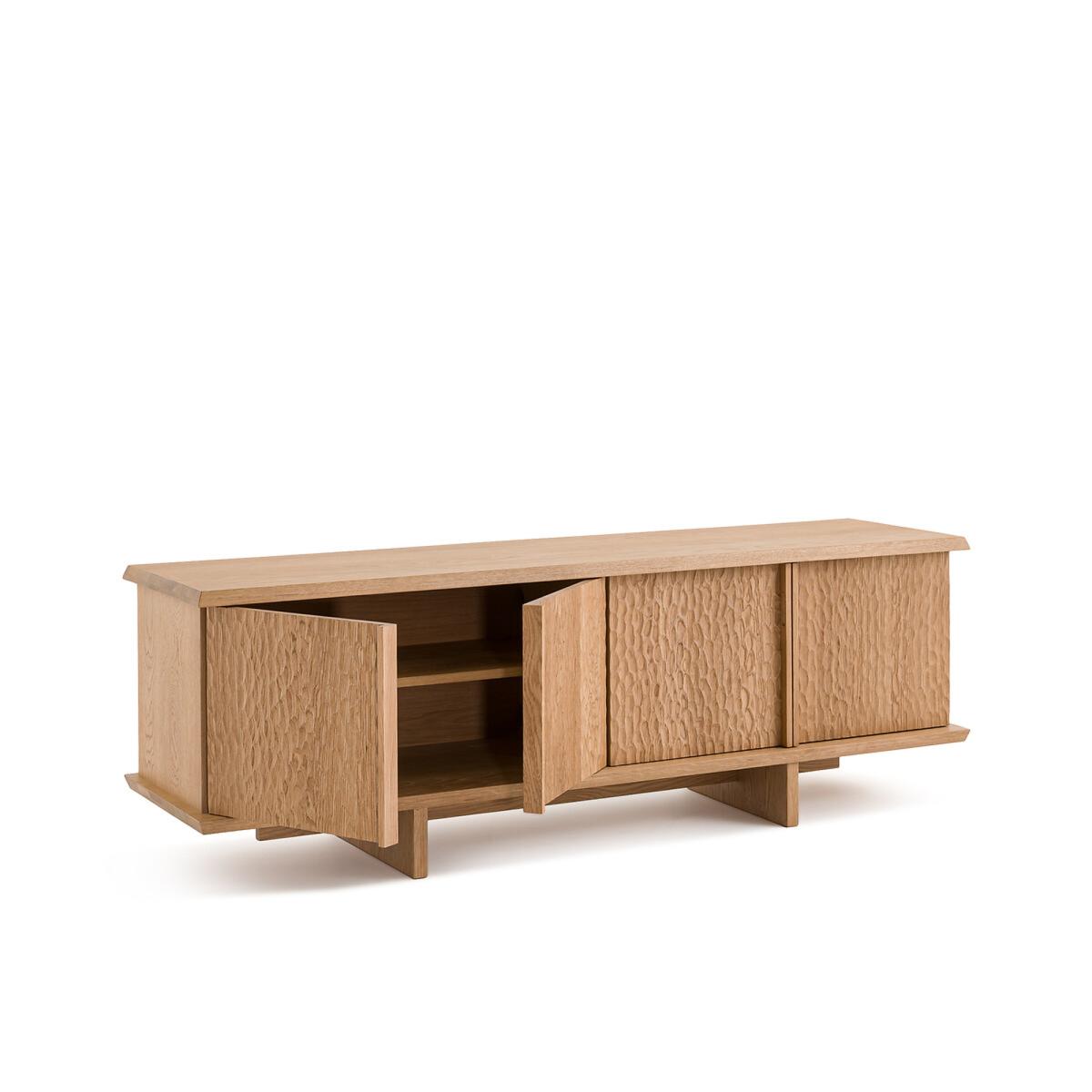 Gouge Oak 4-Door Sideboard – image 3