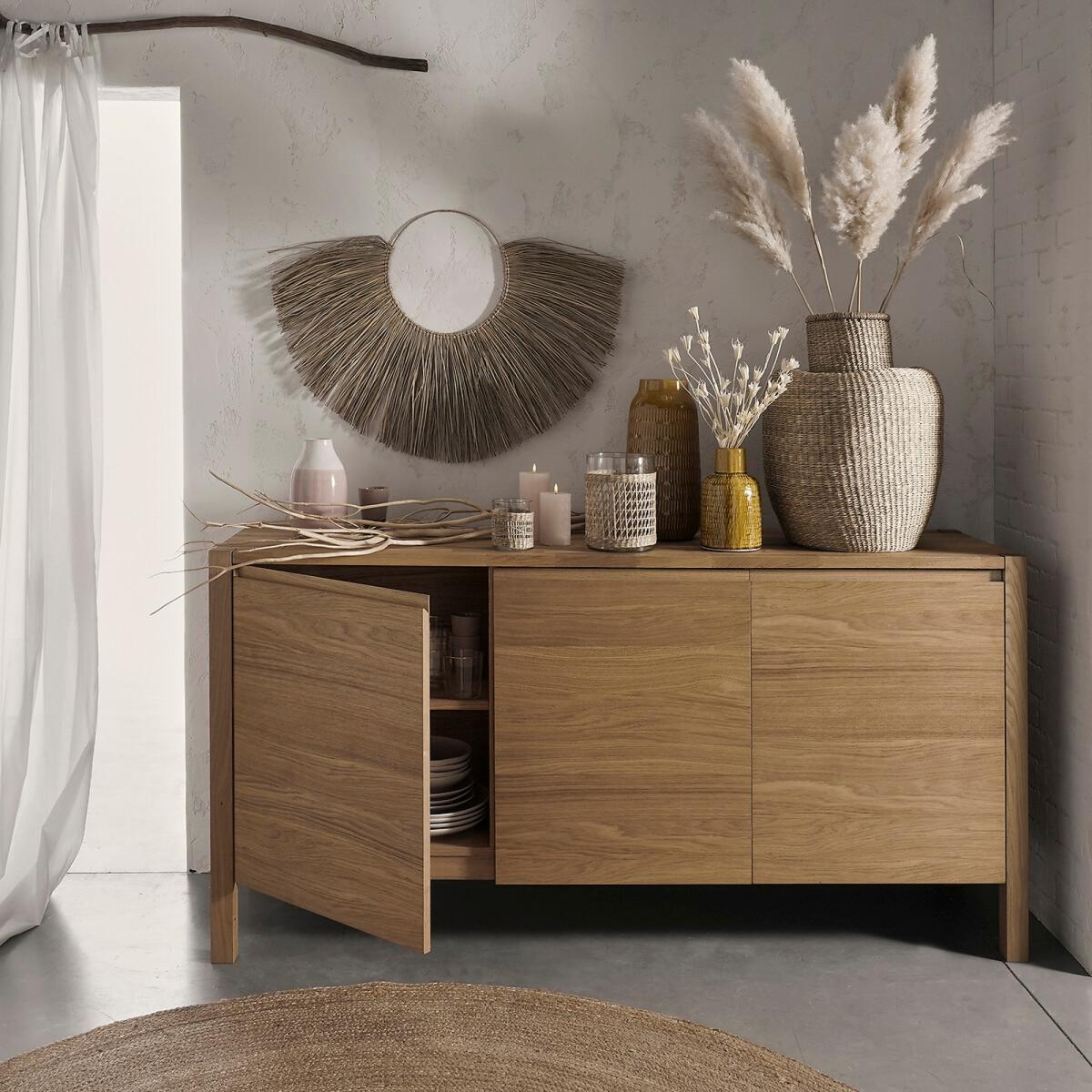 Adelita Oak 3-Door Sideboard – image 5