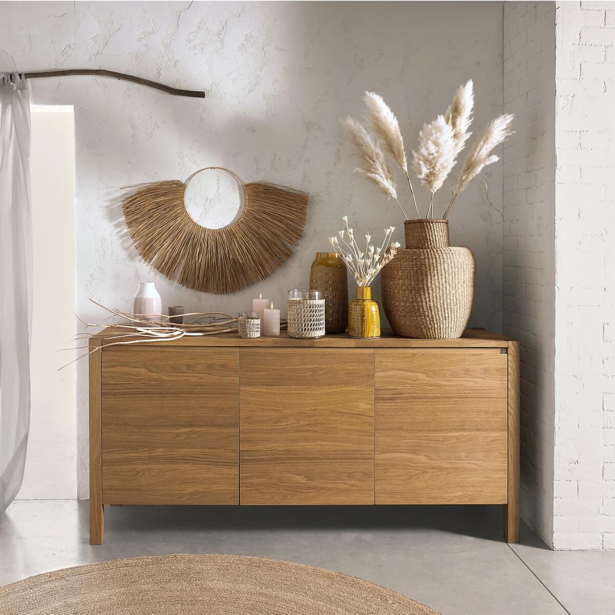 Adelita Oak 3-Door Sideboard – image 6