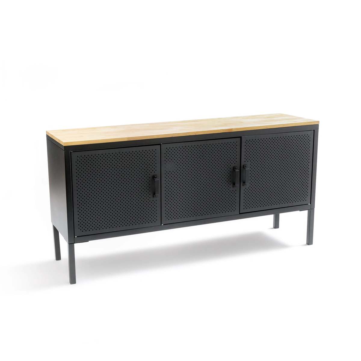 AGAMA Oak and Steel 3 Door Sideboard – image 2