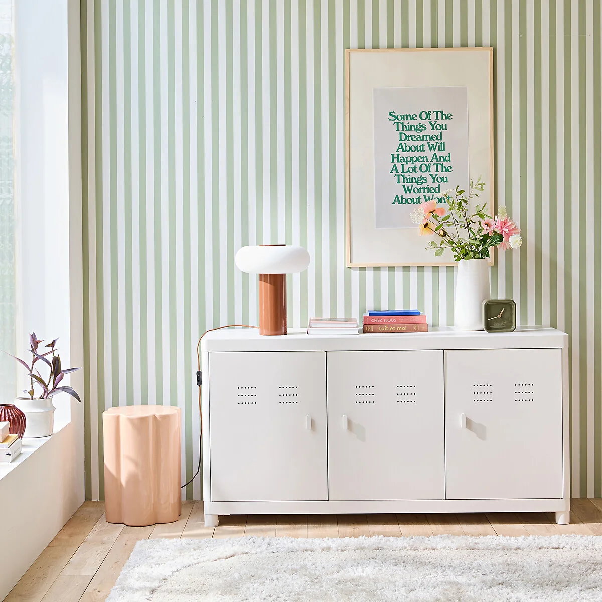 Livona 3 Door Steel Sideboard – image 2