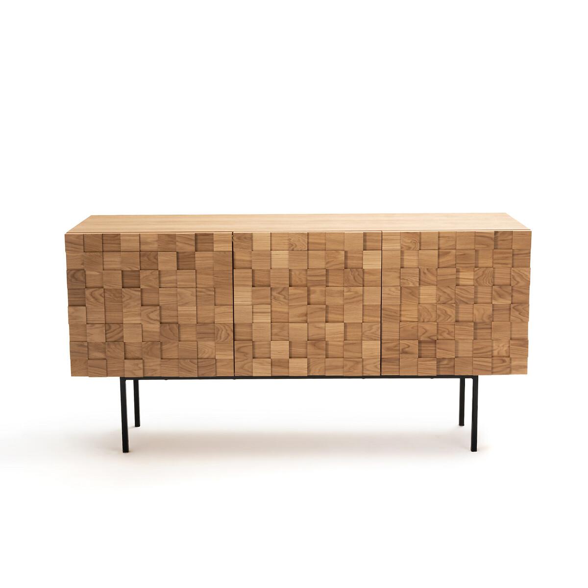 Madria Oak 3-Door Sideboard – image 2