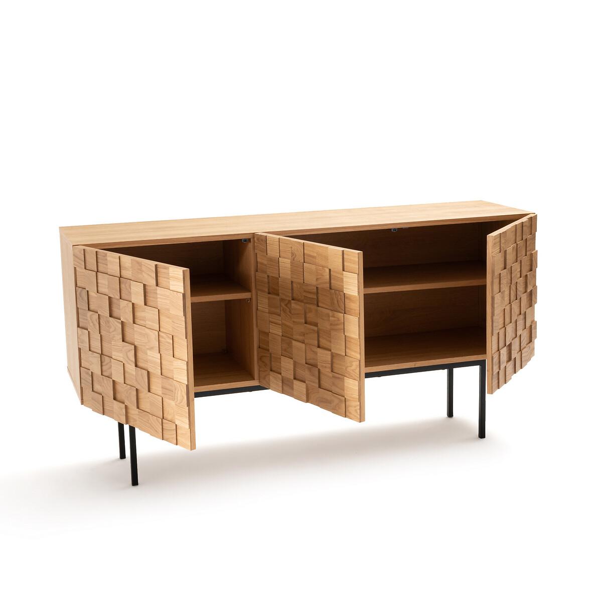 Madria Oak 3-Door Sideboard – image 3