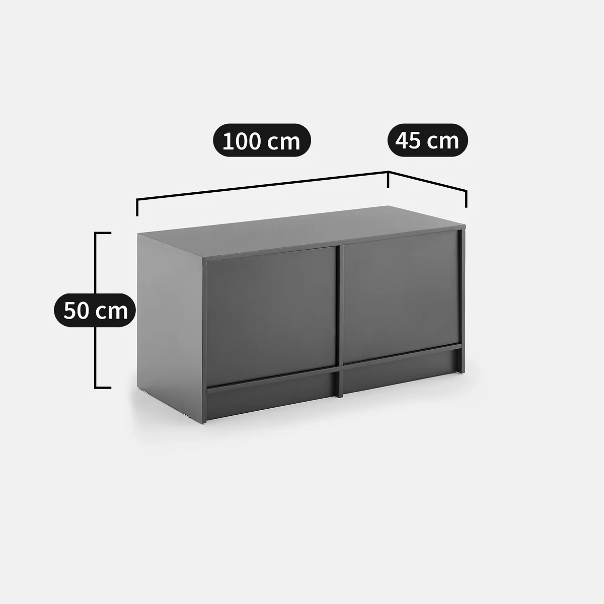 Senssia Oak Veneer Low Sideboard – image 10