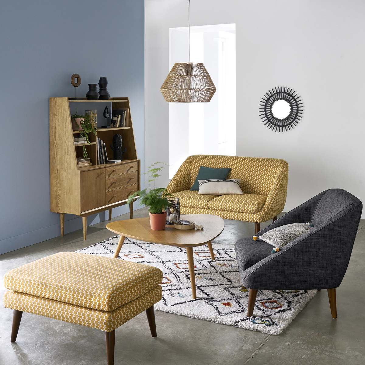 Quilda Retro-Style Oak Sideboard – image 4