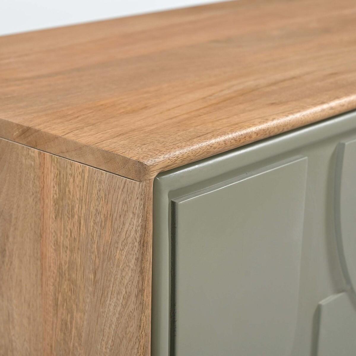 Piza Geometric Mango Wood 3 Door Sideboard – image 5