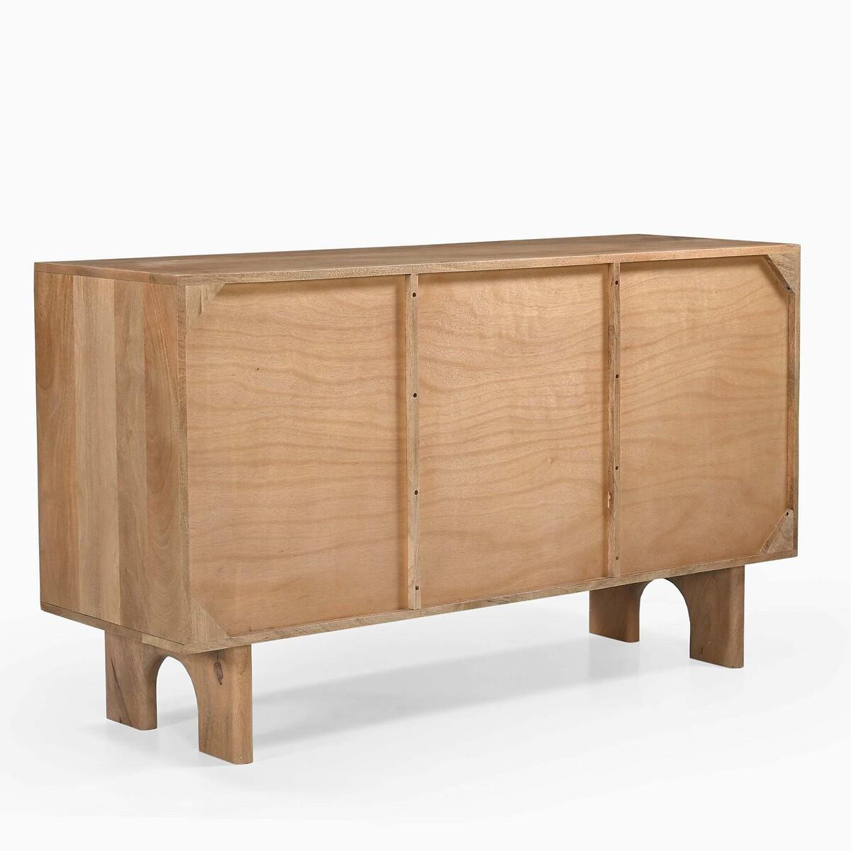 Piza Geometric Mango Wood 3 Door Sideboard – image 6