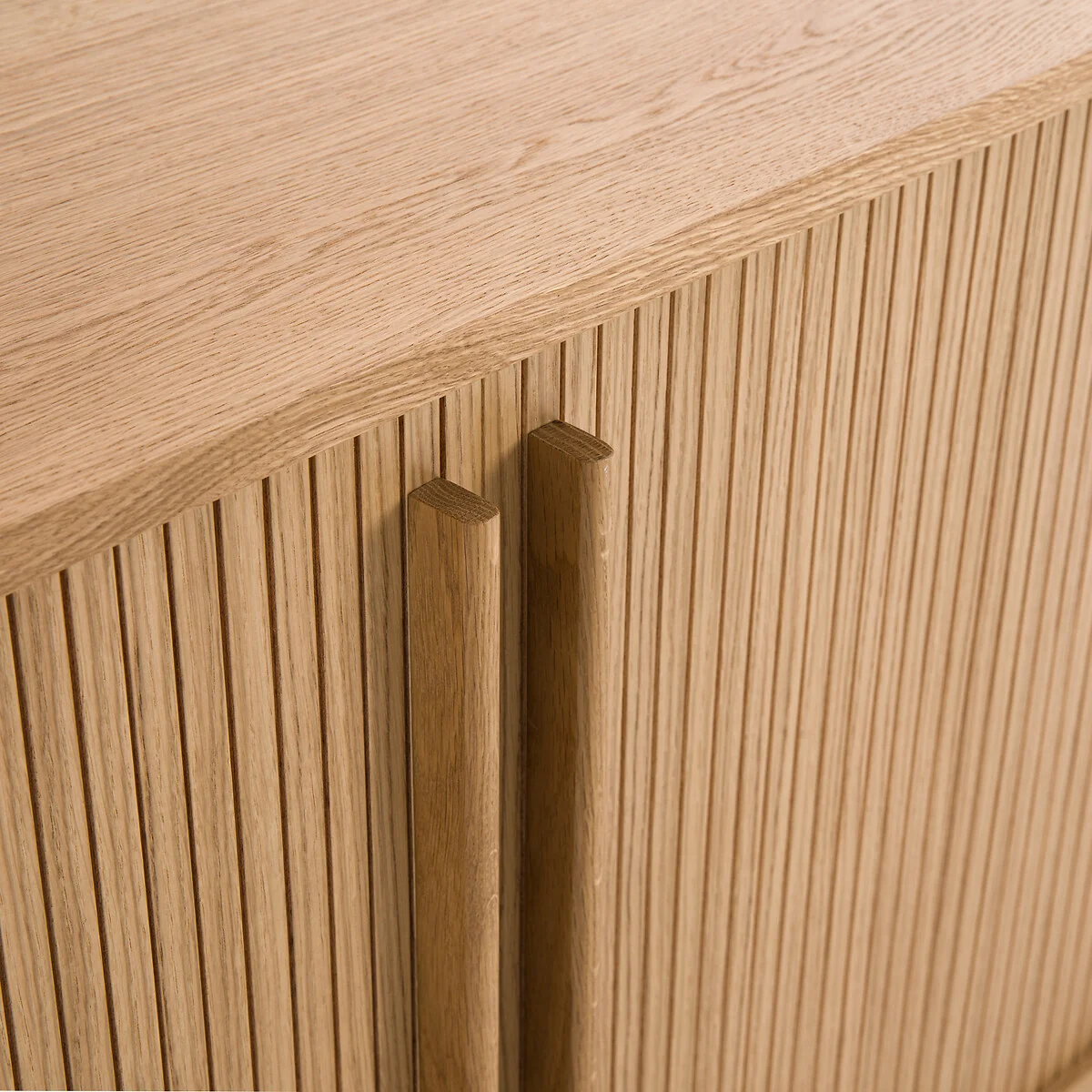 Strio Oak Veneer Sideboard with Sliding Doors – image 5