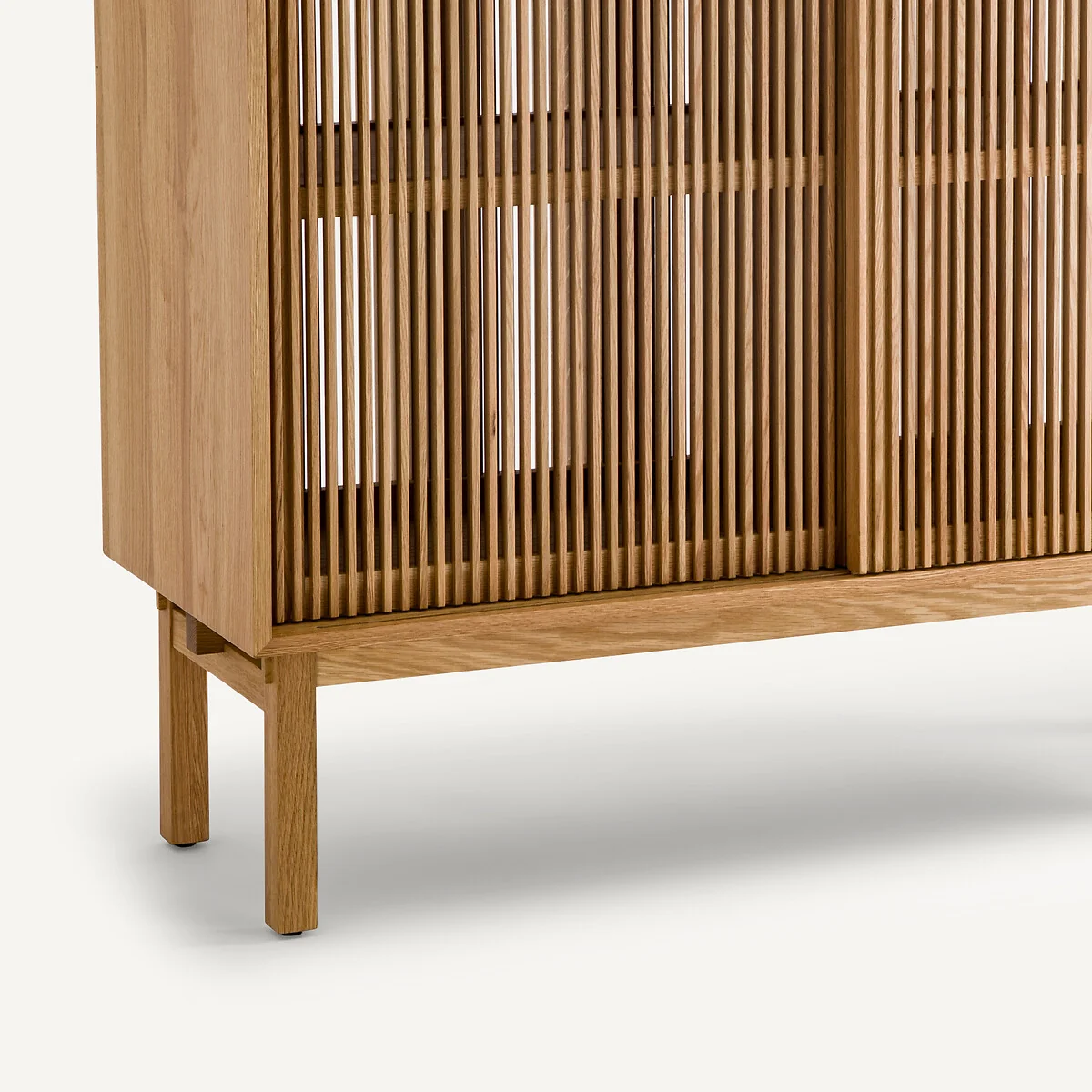 Tinos Openwork Oak High Sideboard – image 5