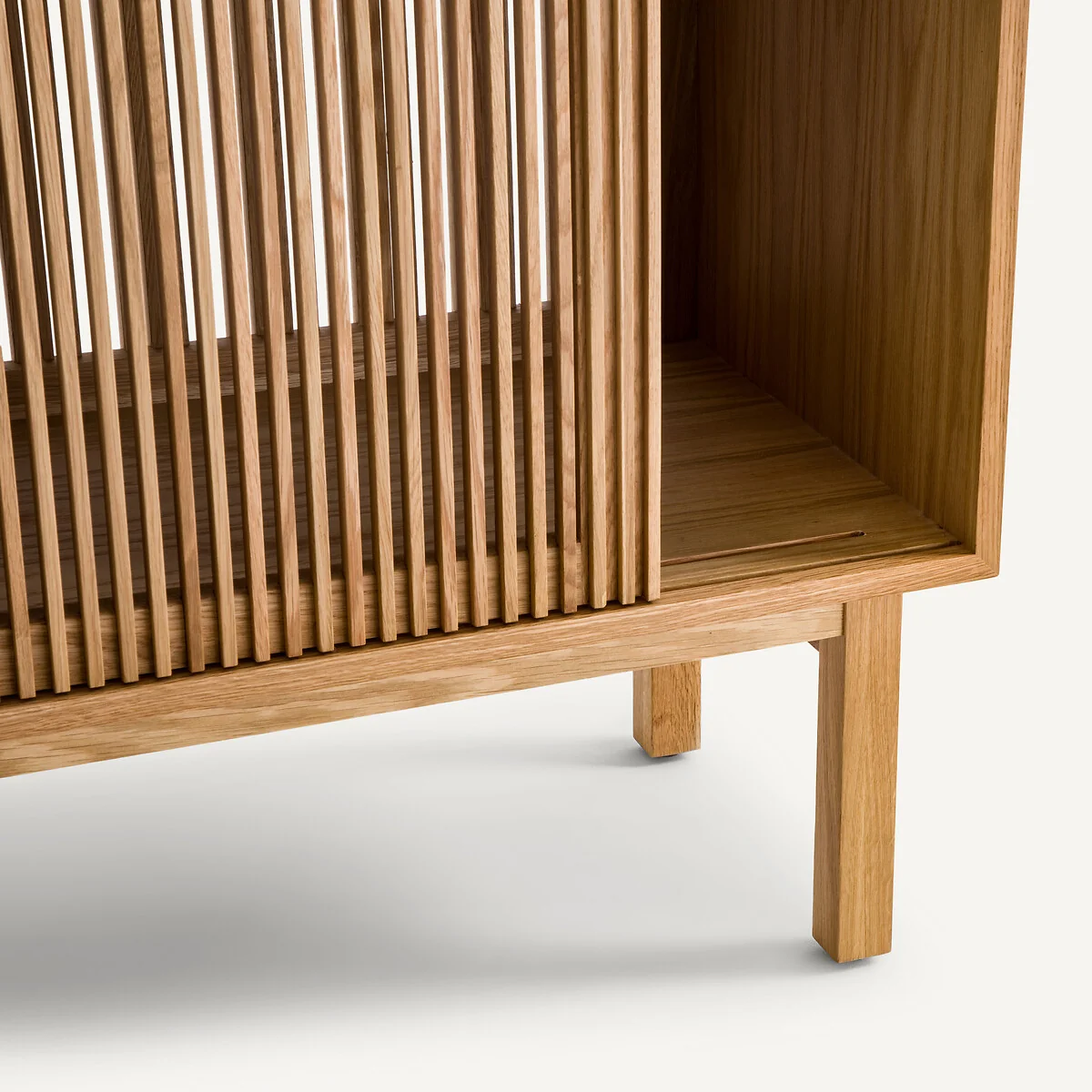 Tinos Openwork Oak High Sideboard – image 8