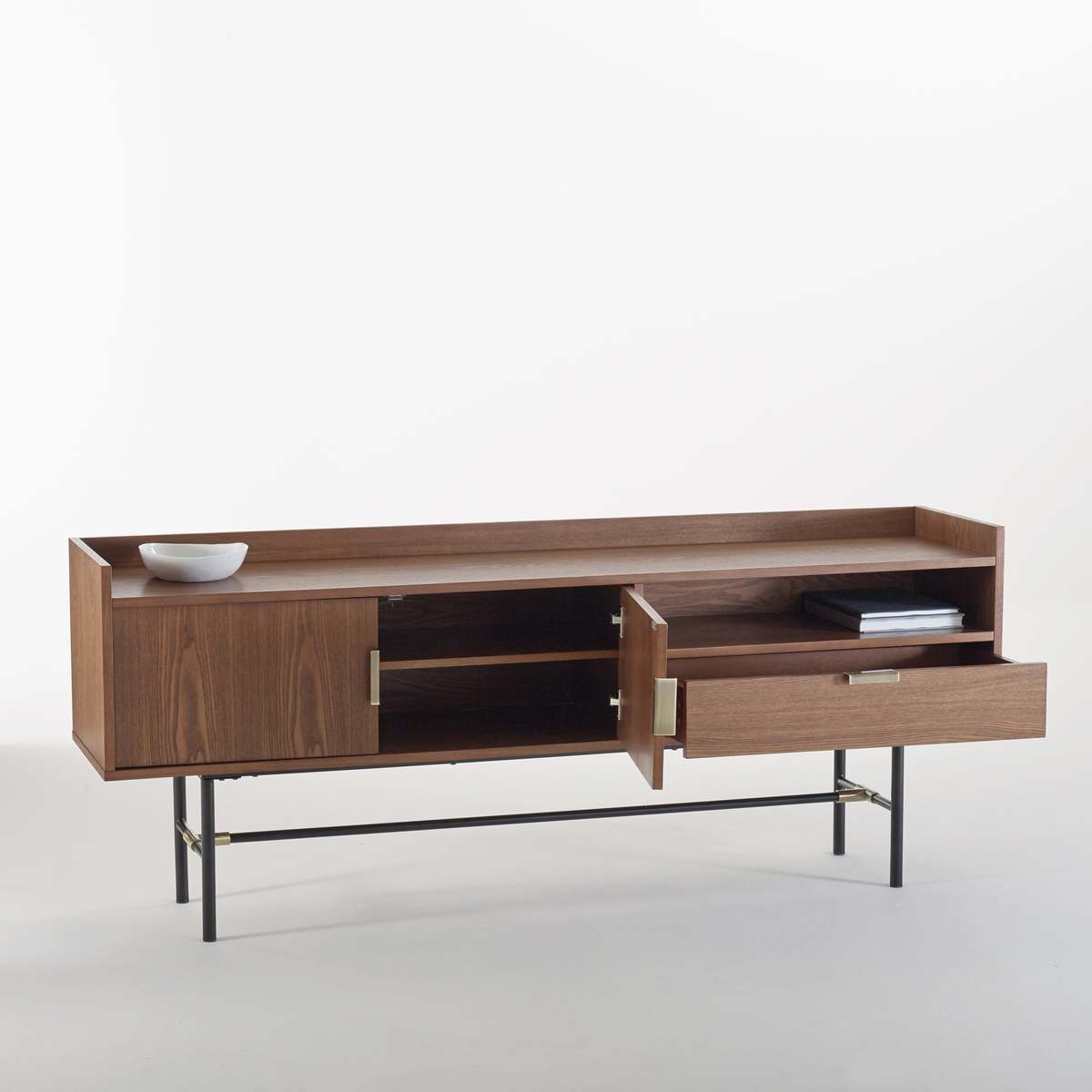 BOTELLO Retro-Style Walnut Sideboard – image 2