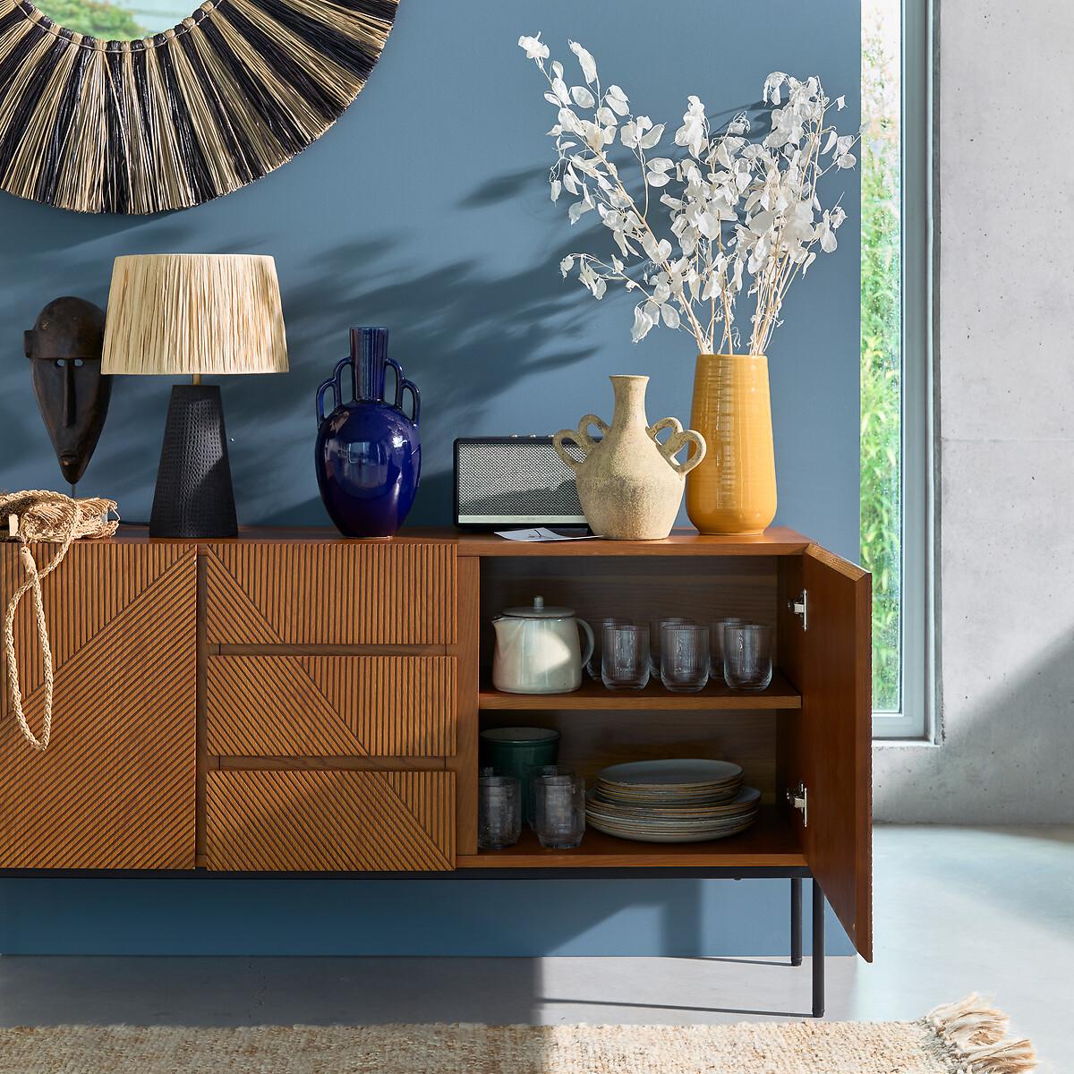 Les Signatures - Lodge Vintage-Style 2-Door, 2-Drawer Oak Veneer Sideboard – image 9