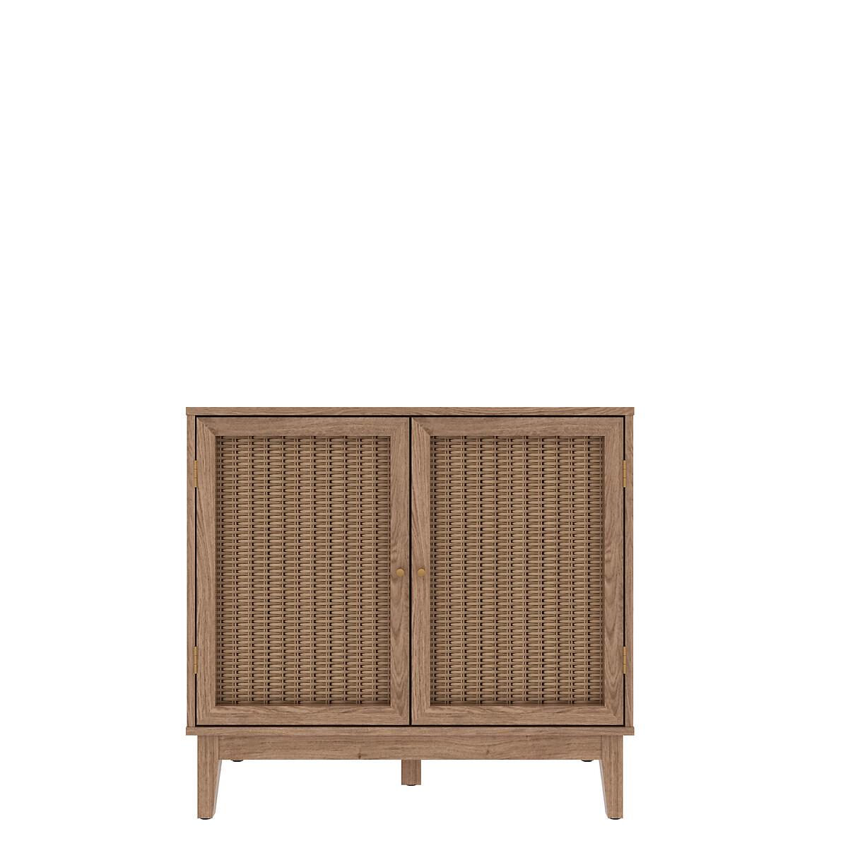 Boho Oak Rattan Small Sideboard – image 2