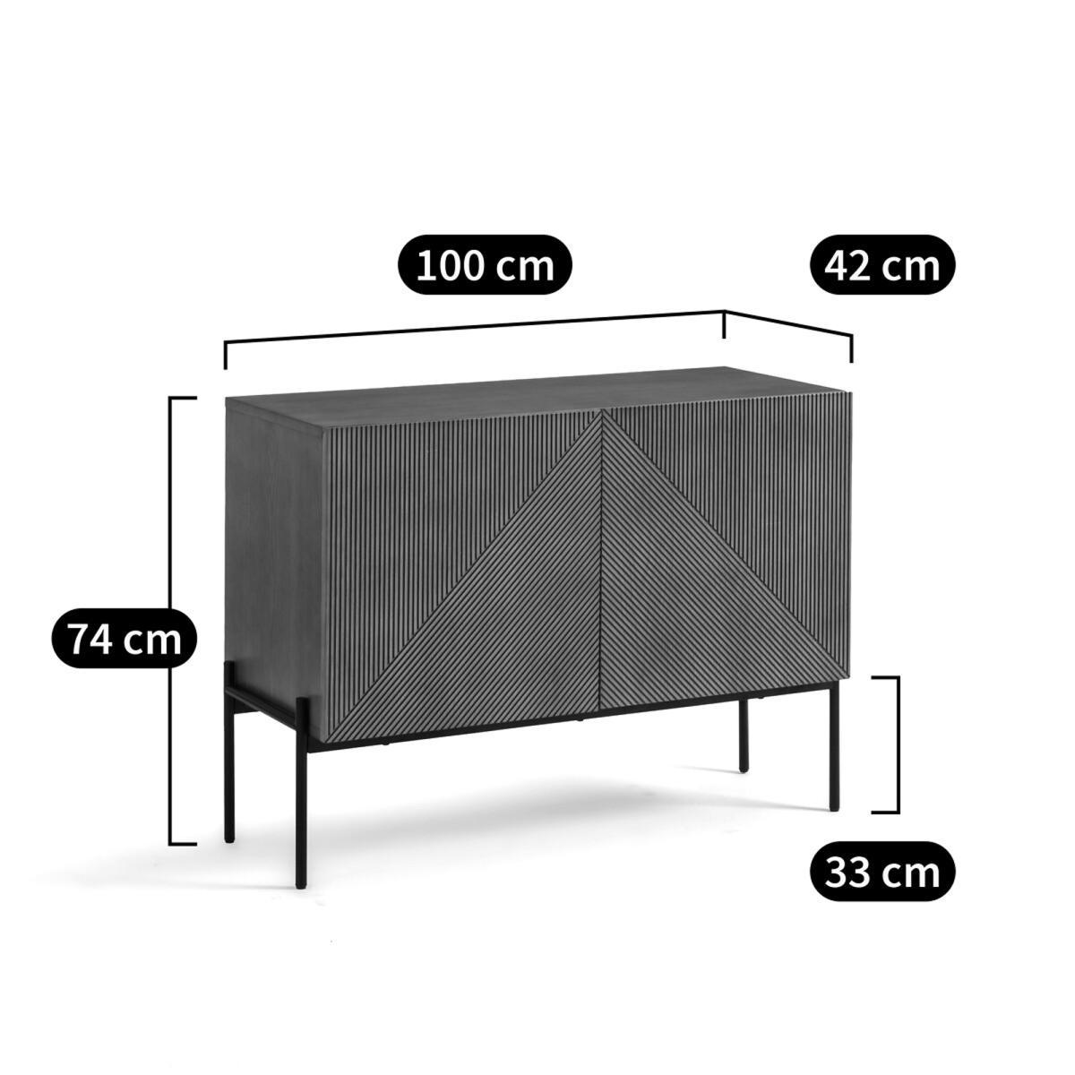 Lodge Vintage-Style 2-Door Sideboard – image 10