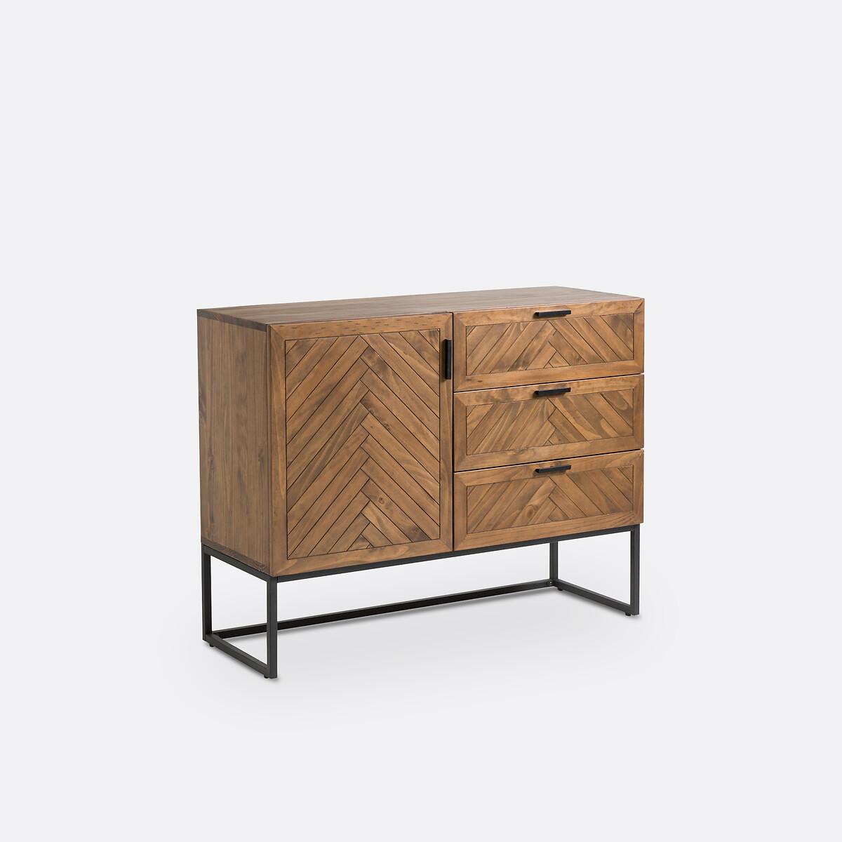 Nottingham Pine 1-Door, 3-Drawer Sideboard – image 2