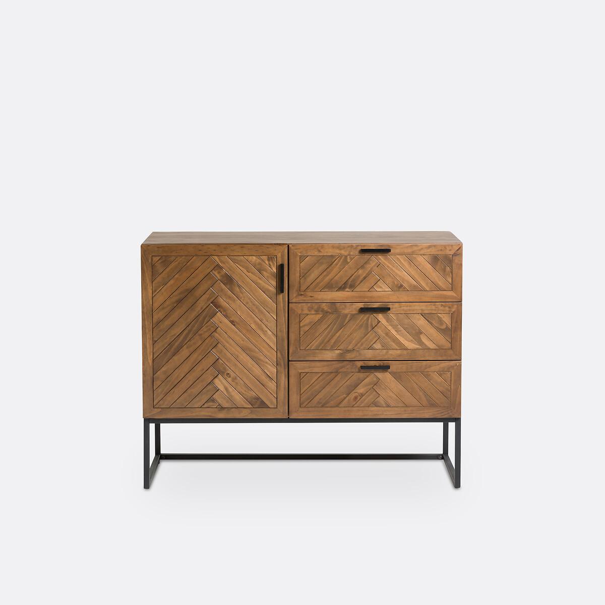 Nottingham Pine 1-Door, 3-Drawer Sideboard – image 3