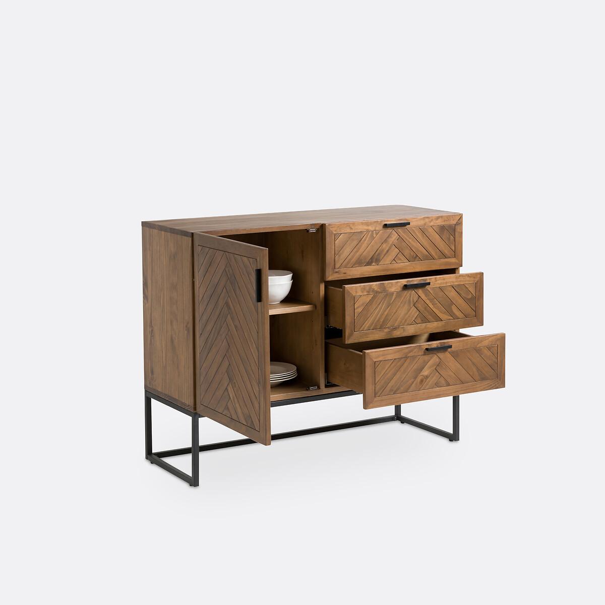Nottingham Pine 1-Door, 3-Drawer Sideboard – image 4