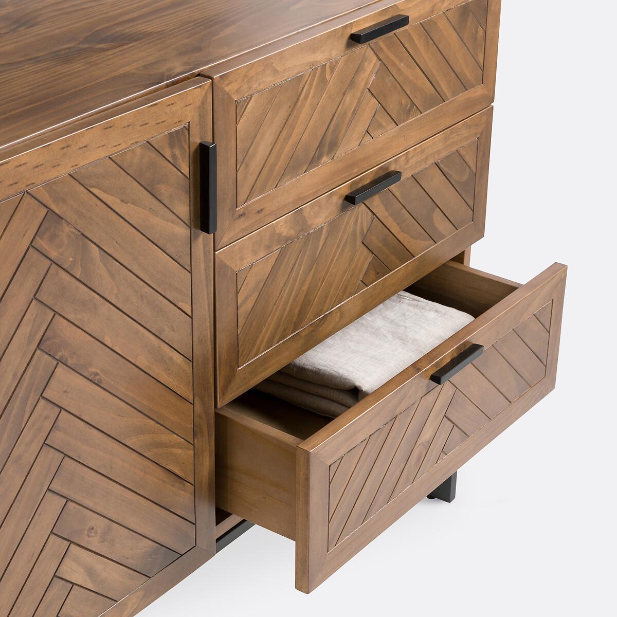 Nottingham Pine 1-Door, 3-Drawer Sideboard – image 5