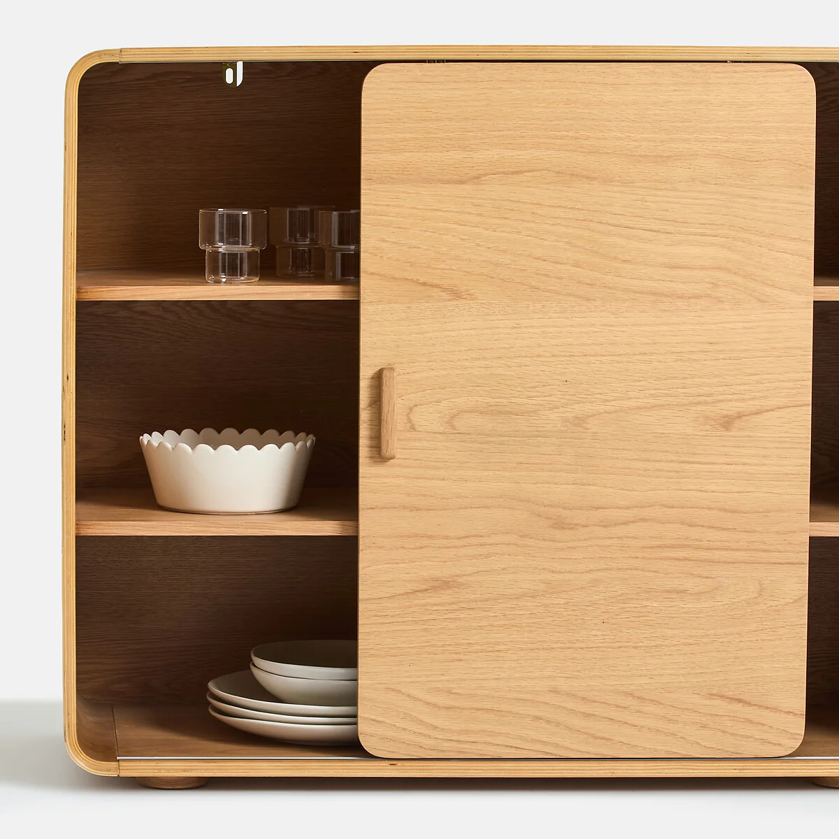 Redag 2-Door Oak Veneer Sideboard – image 5