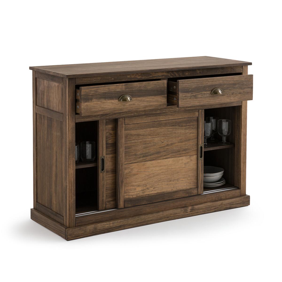 Lunja Pine 2 Drawer & 2 Cupboard Double Sideboard – image 3