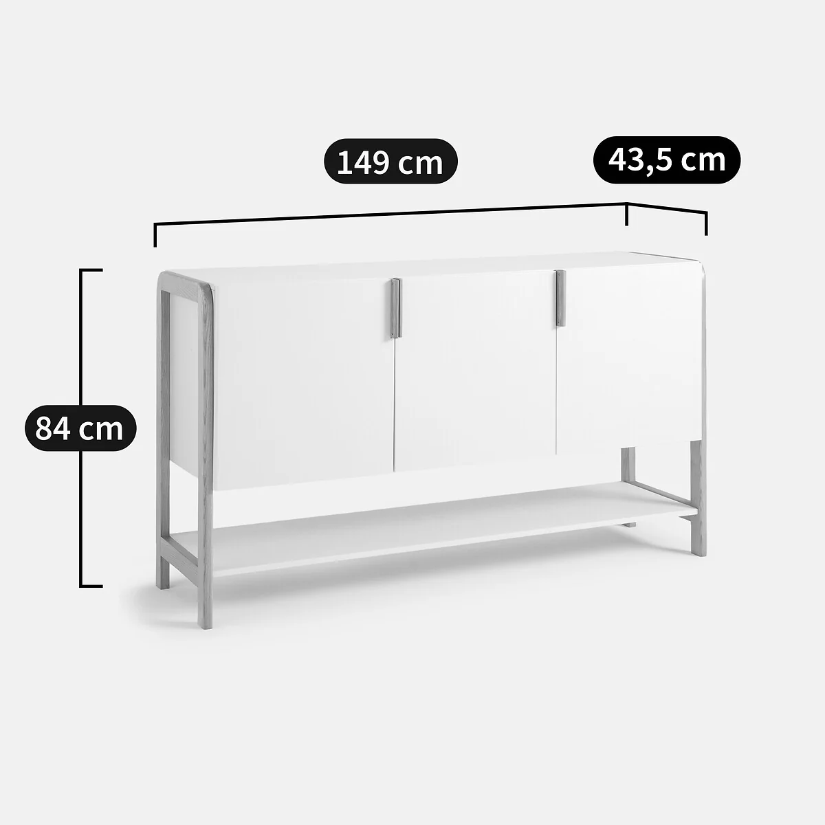 Lumeko 3-Door Sideboard – image 9