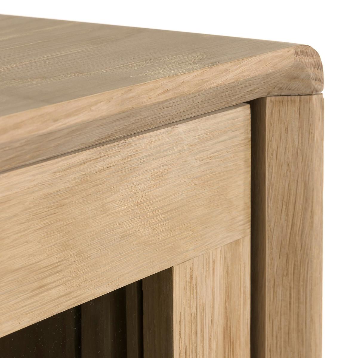 Jerk Oak Sideboard with 4 Glass Doors – image 3