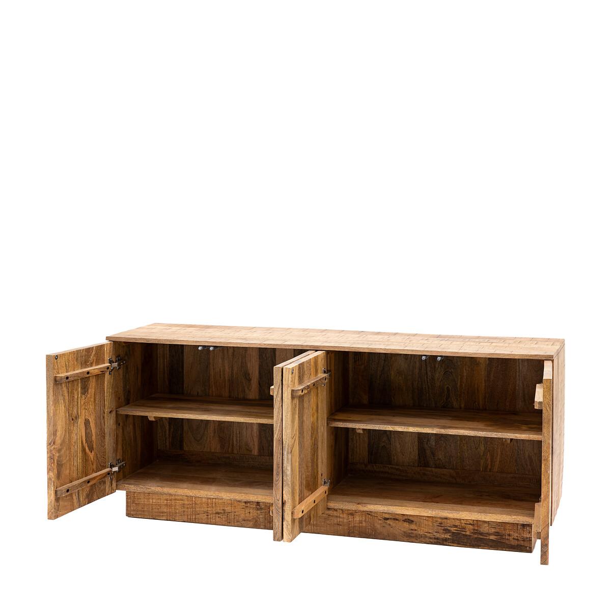 Rustana Weathered Mango Wood 4 Door Sideboard – image 4