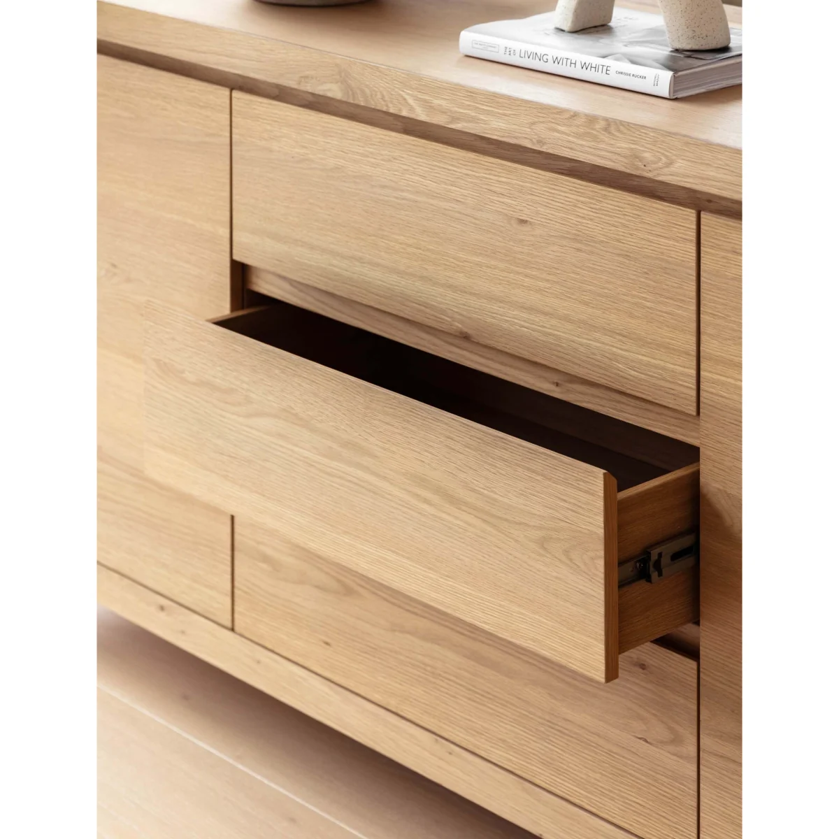 Gallery Direct Ember 3 Door Sideboard Natural – image 9