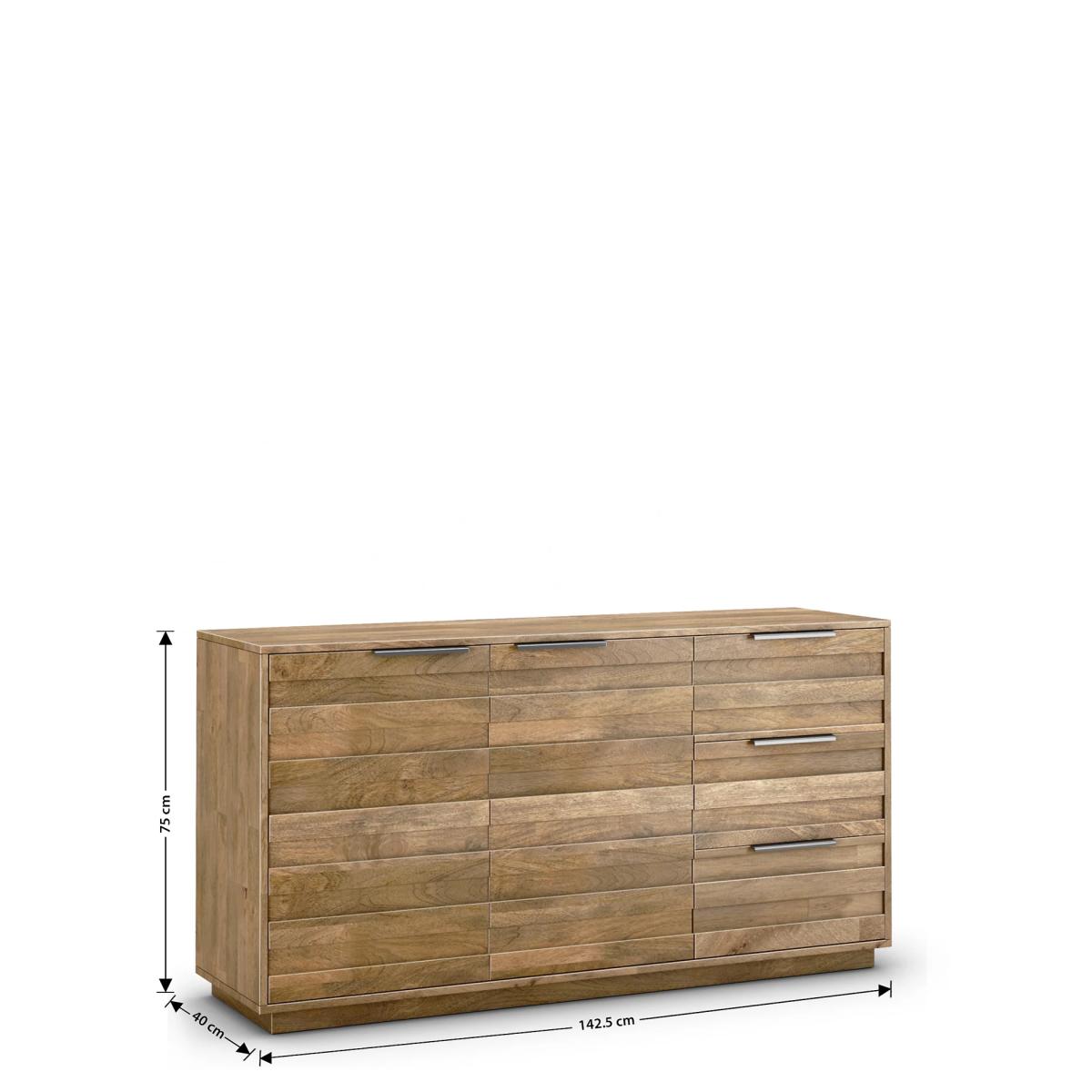 M&S Groove Large 2 Door Sideboard - Wood, Wood – image 6