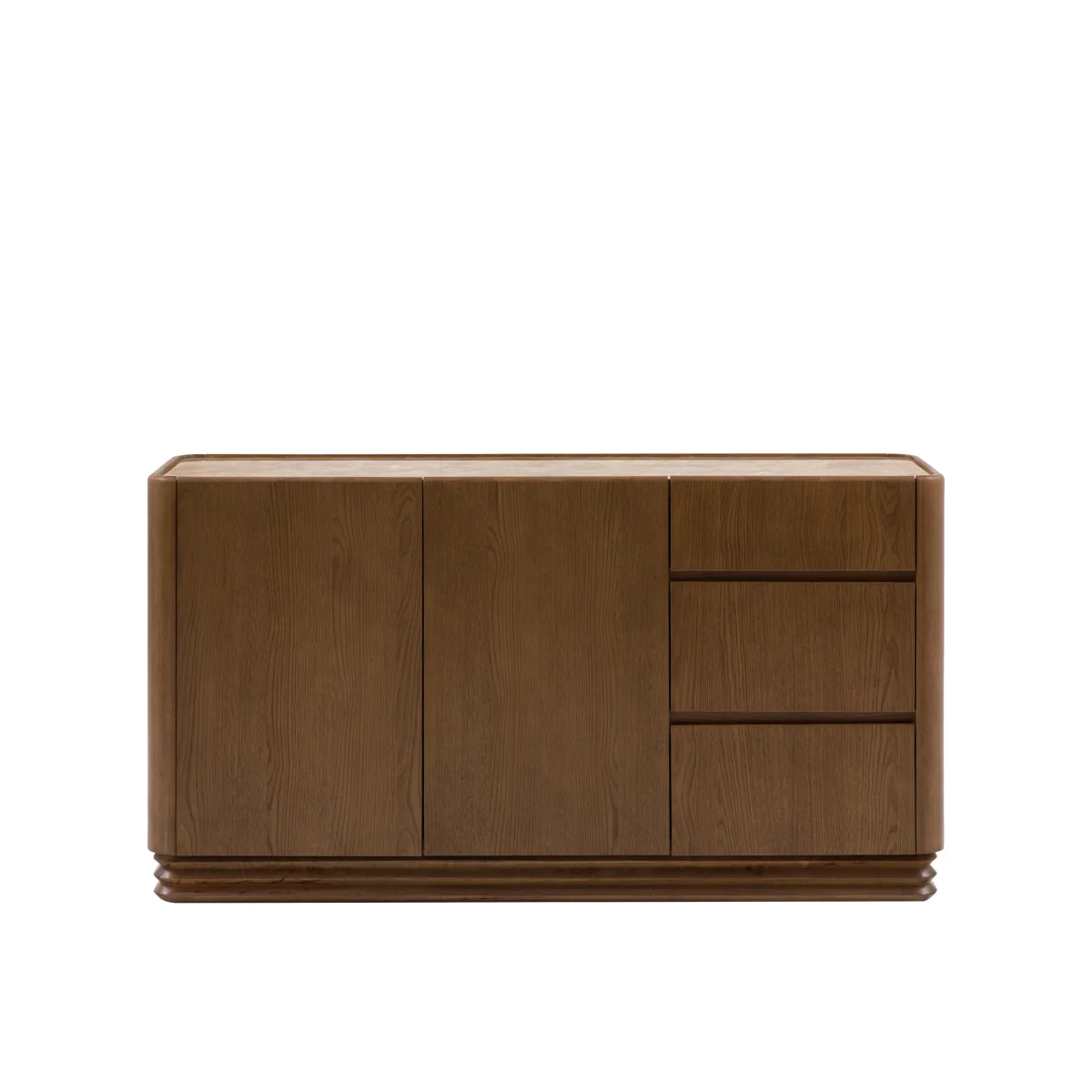 Gallery Direct Dempsey 3 Drawer Sideboard Brown – image 2