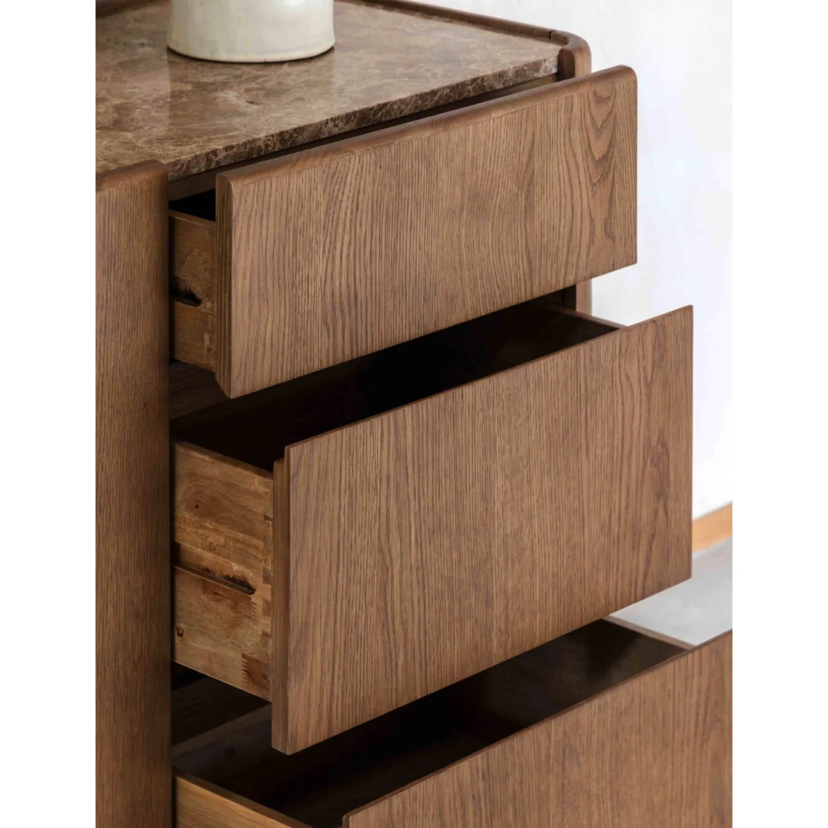 Gallery Direct Dempsey 3 Drawer Sideboard Brown – image 3