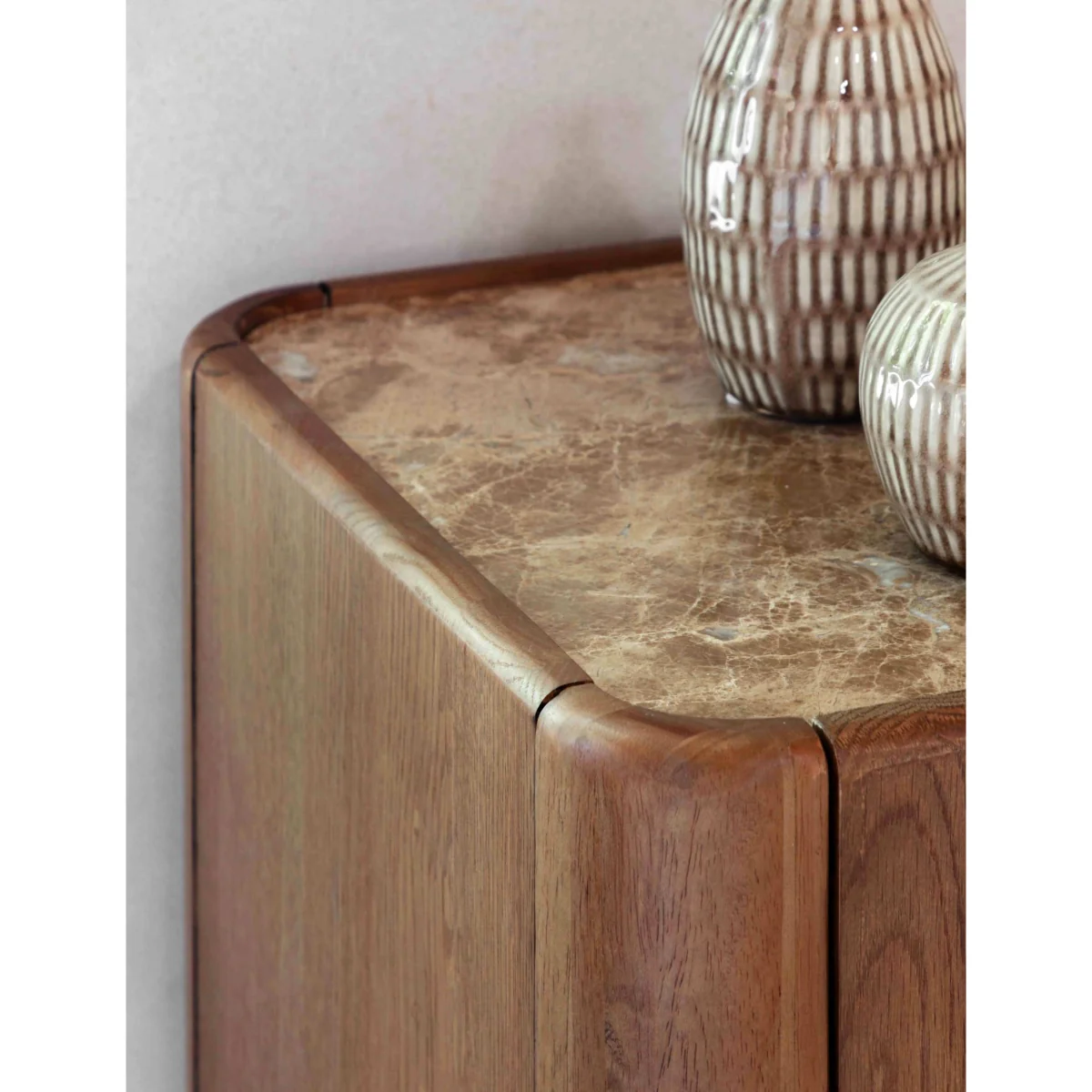 Gallery Direct Dempsey 3 Drawer Sideboard Brown – image 6