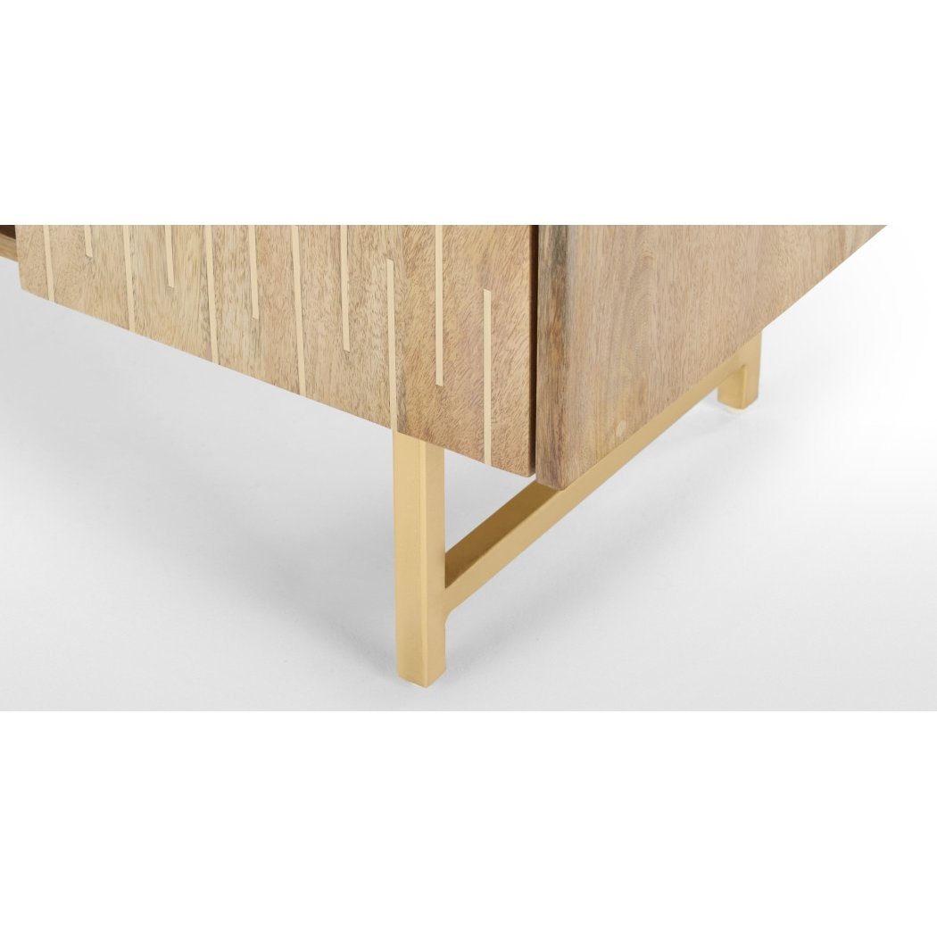 Aphra Sideboard, Light Mango Wood and Brass – image 7