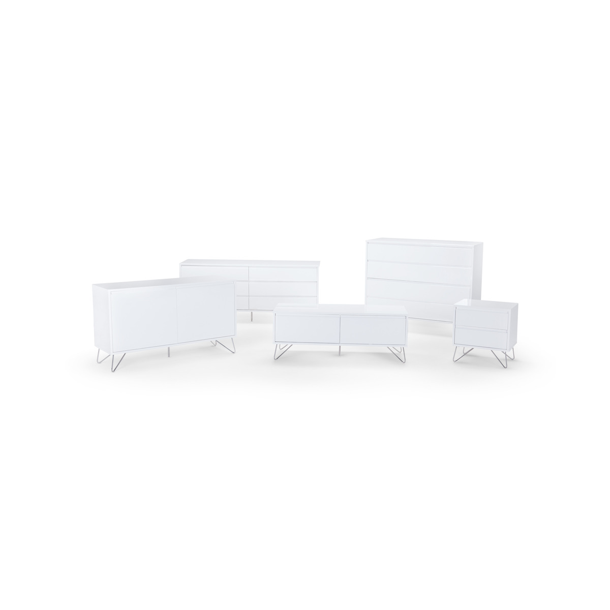 Elona Sideboard, White Gloss – image 4