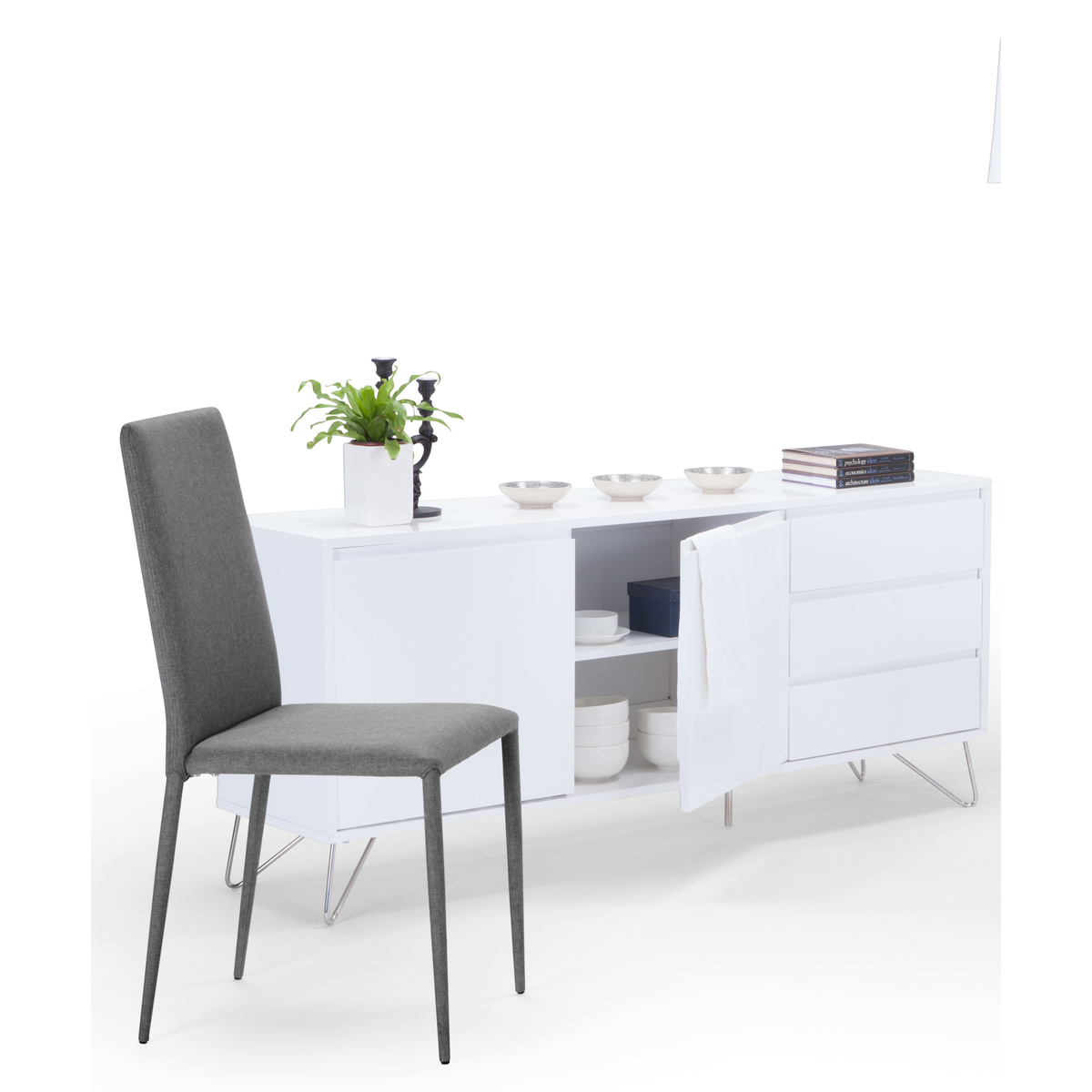Elona Sideboard, White Gloss – image 7