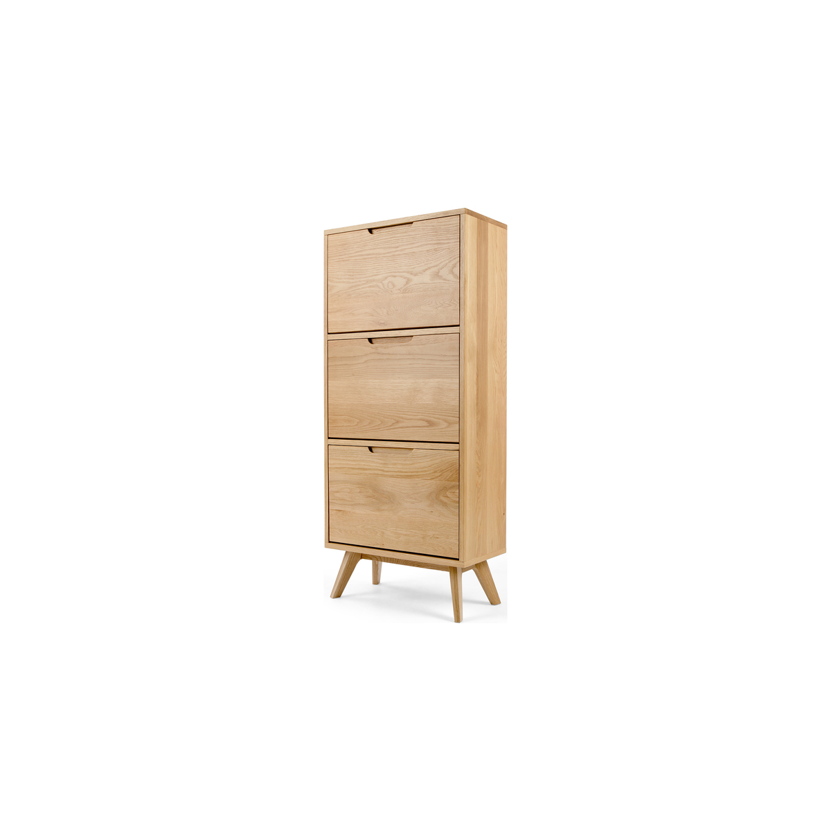 Jenson Shoe Storage Cabinet, Oak – image 2