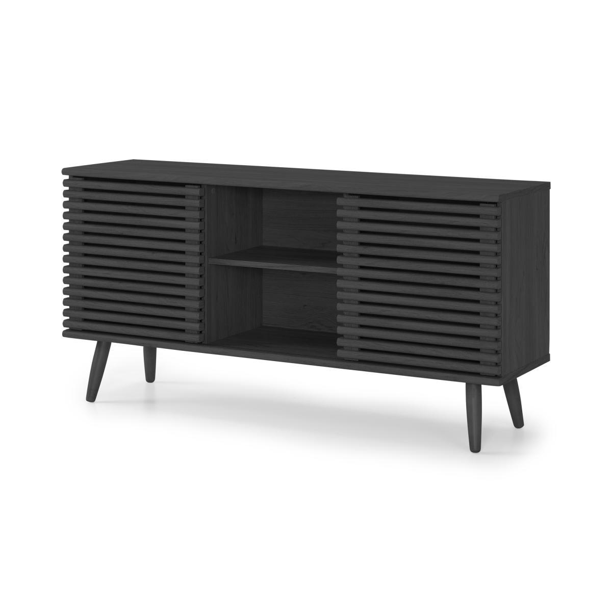 Tulma Wide Sideboard, Black Wood Effect – image 3