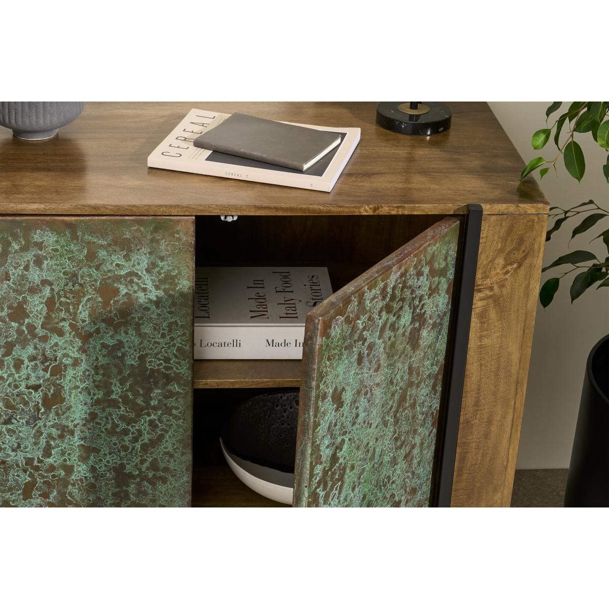 Morland Compact Sideboard, Mango Wood & Patina – image 5