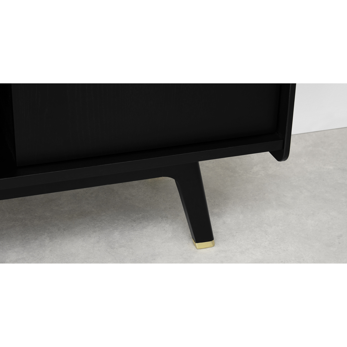 Albers Wide TV Stand, Black Stained Oak – image 3
