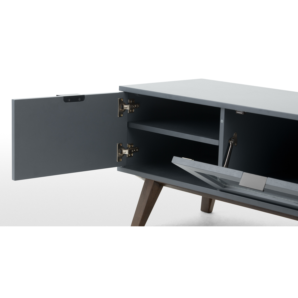 Averio TV Stand, Dark Stain Oak and Grey – image 6
