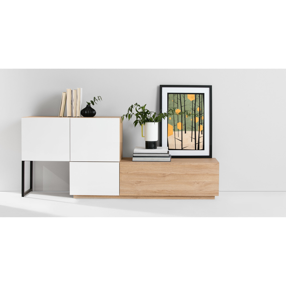 MADE Essentials Hopkins Sideboard, Oak and White – image 6