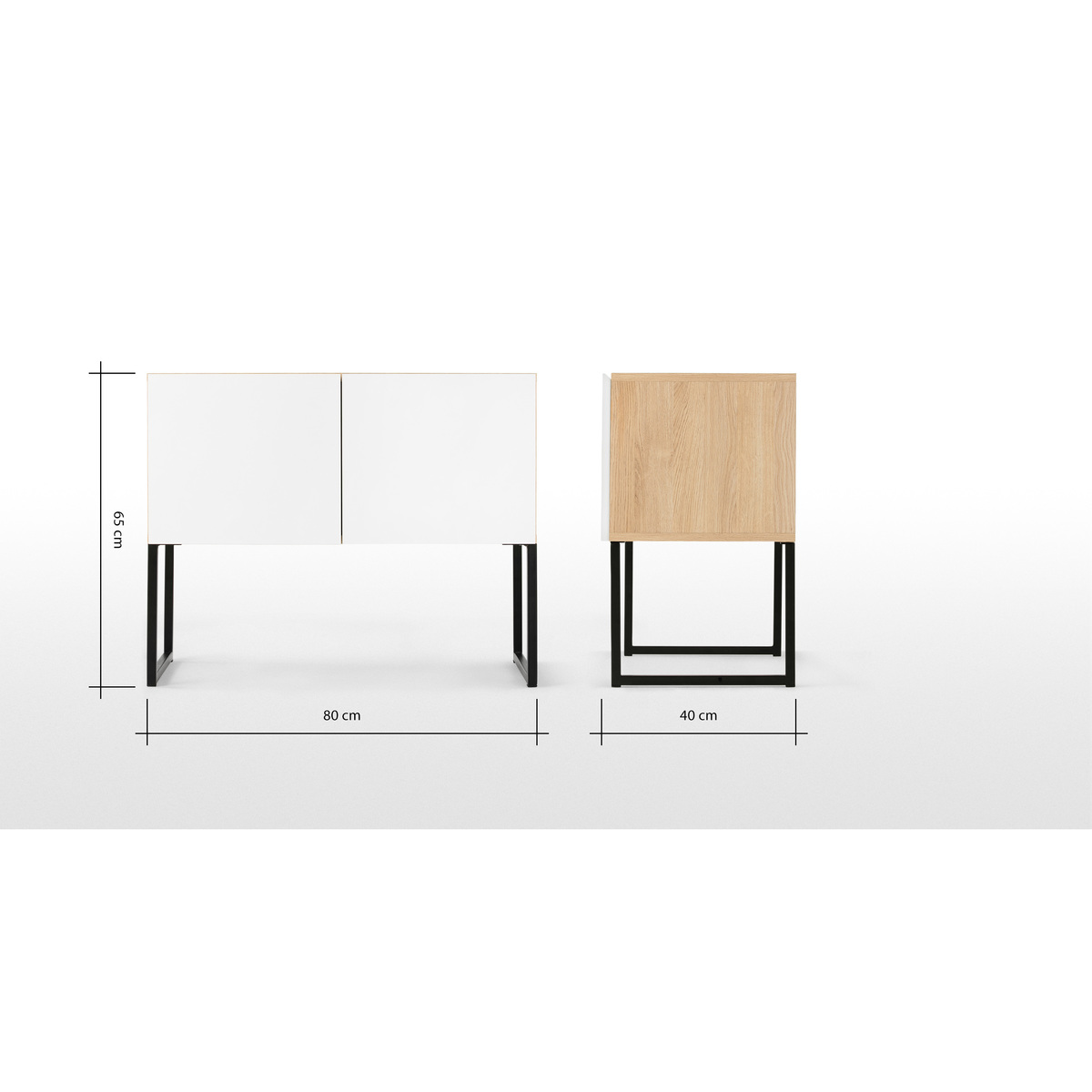 MADE Essentials Hopkins Sideboard, Oak and White – image 10