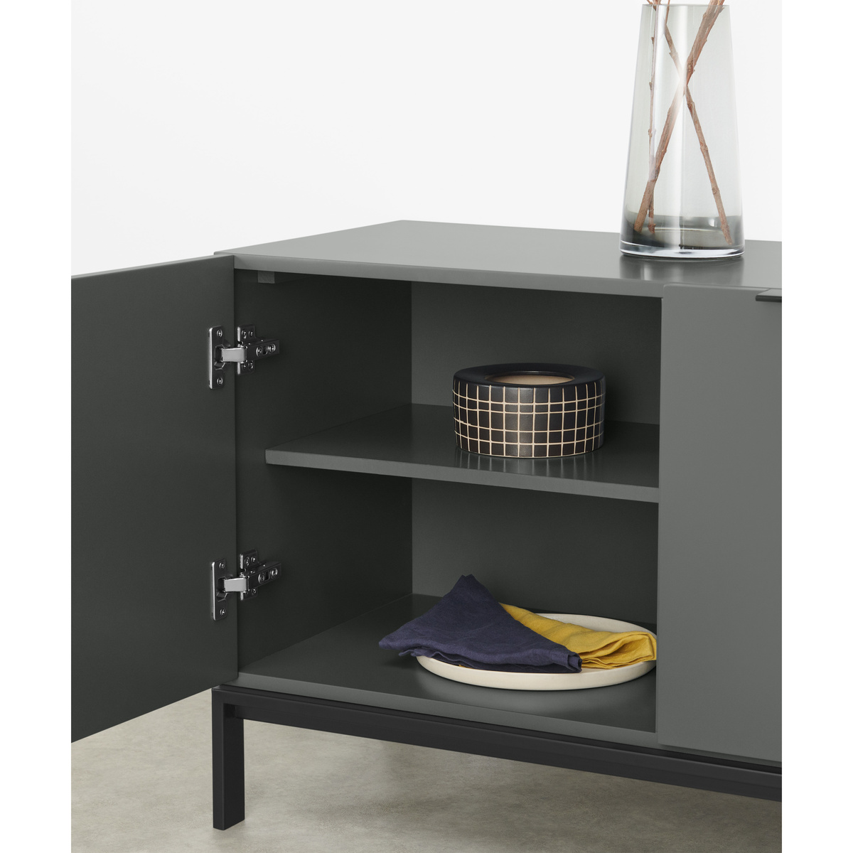 Marcell Wide Sideboard, Grey – image 5