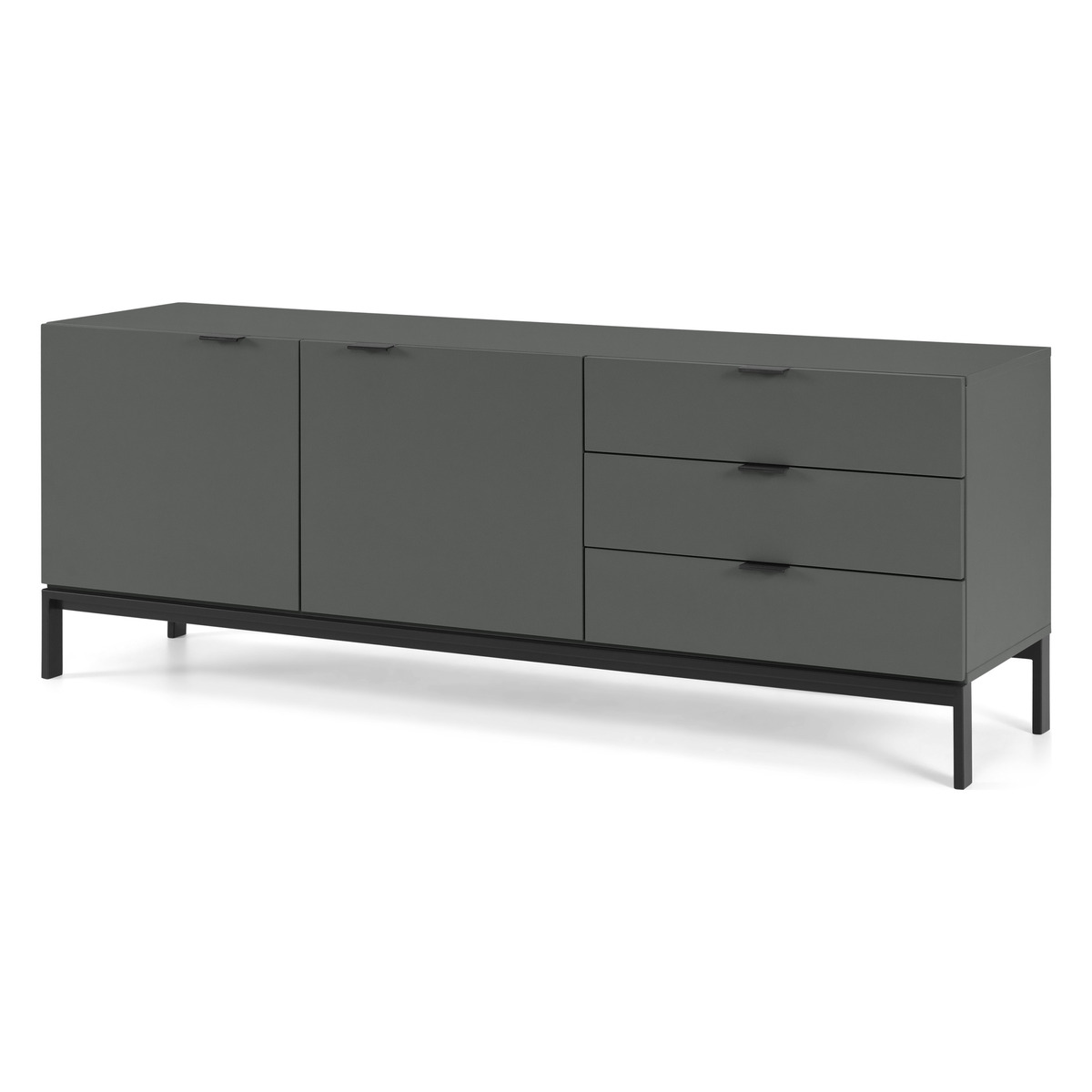Marcell Wide Sideboard, Grey – image 2