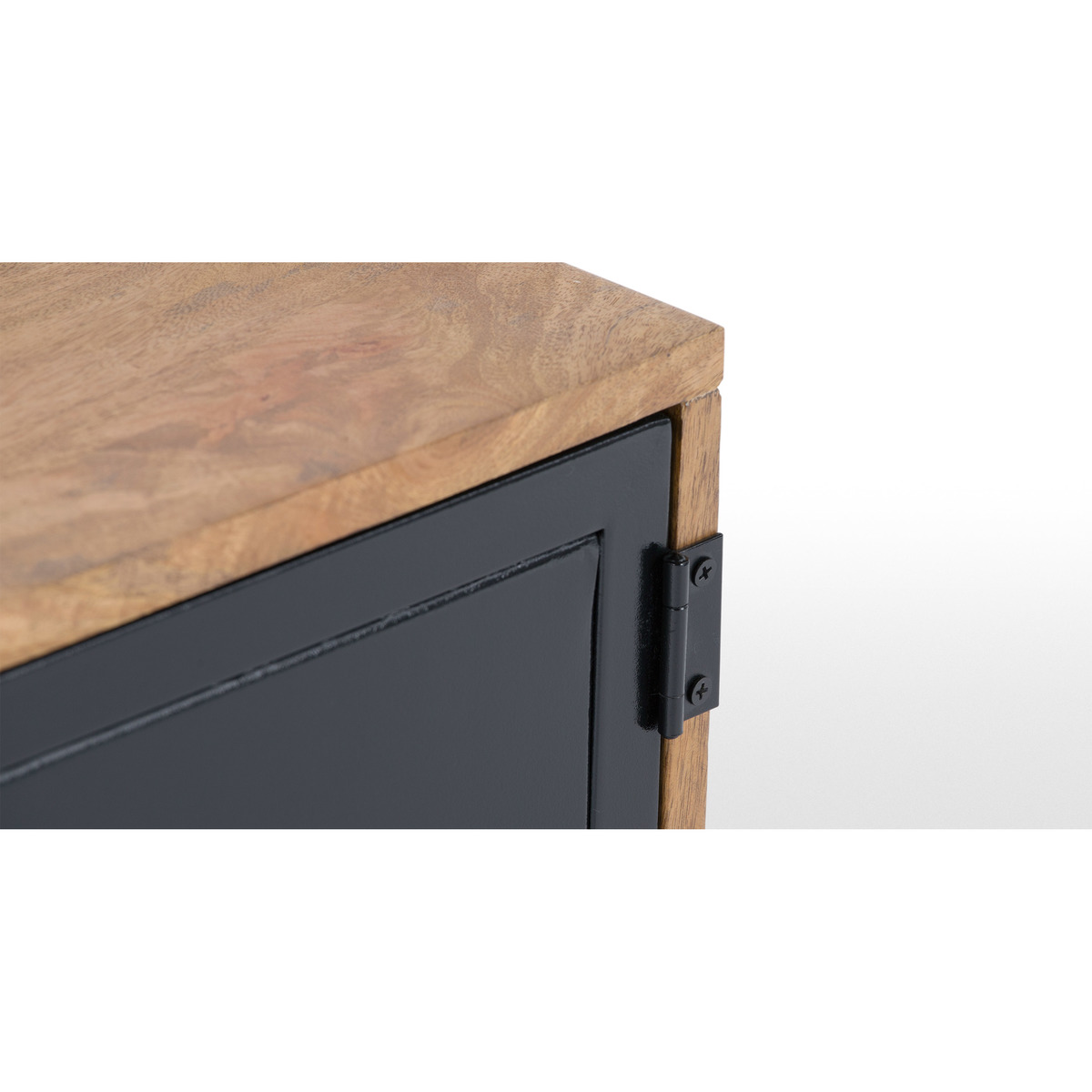 Lomond Compact Sideboard, Mango Wood and Black – image 5