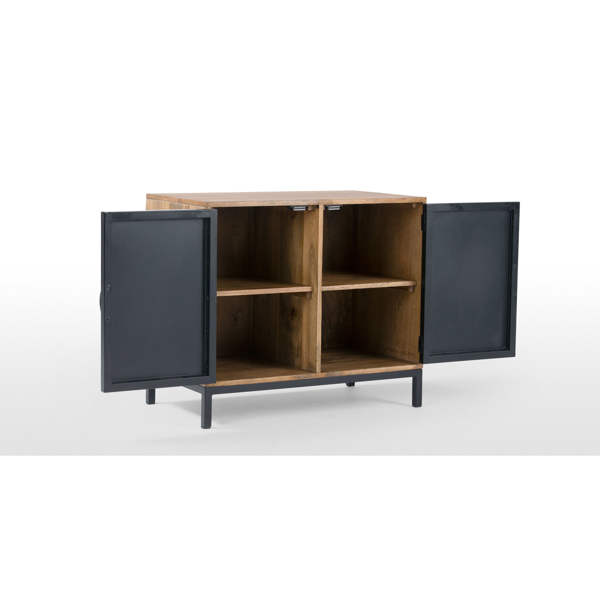 Lomond Compact Sideboard, Mango Wood and Black – image 6