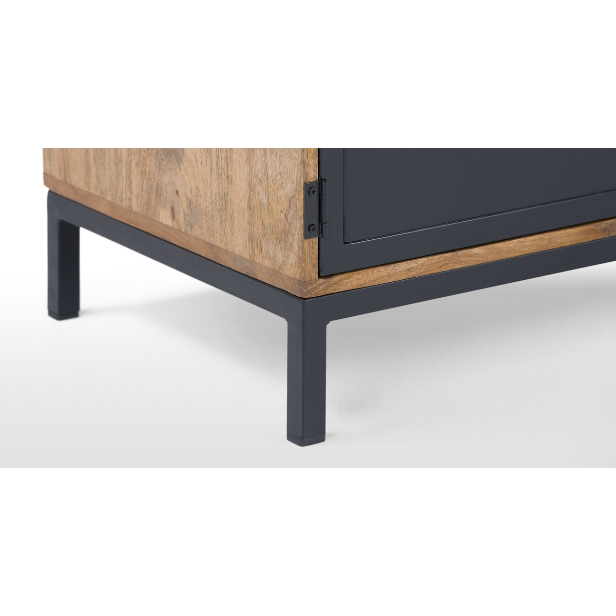 Lomond Compact Sideboard, Mango Wood and Black – image 7