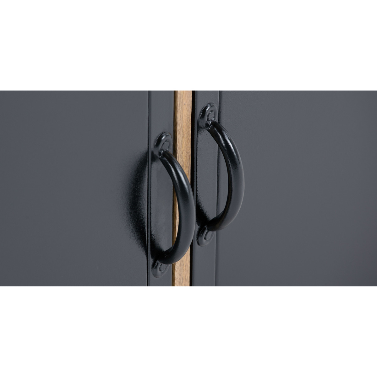 Lomond Compact Sideboard, Mango Wood and Black – image 9