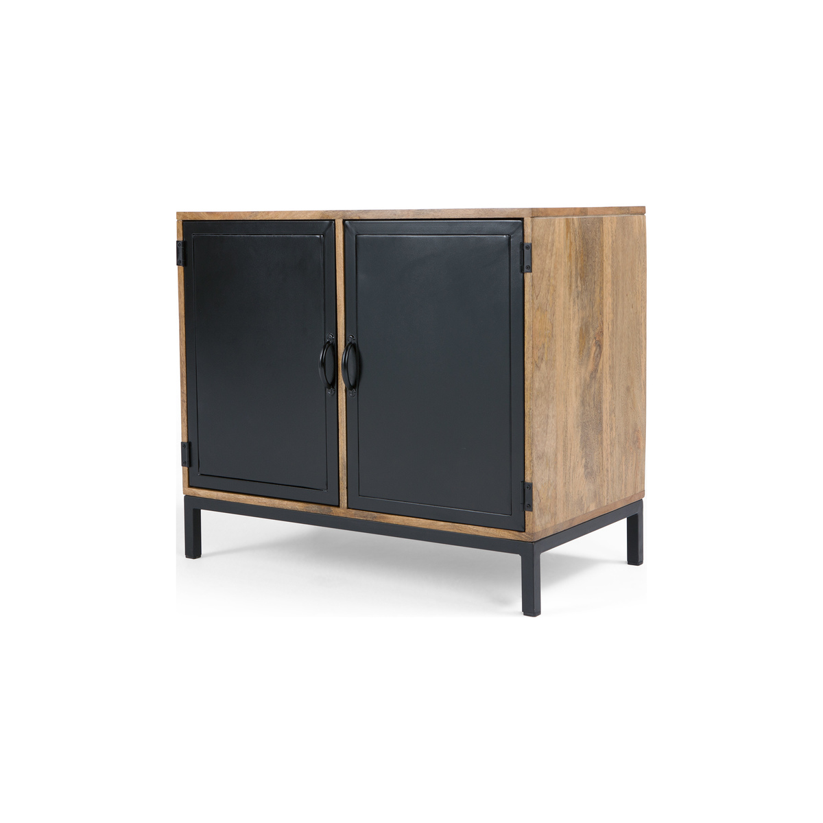 Lomond Compact Sideboard, Mango Wood and Black – image 2